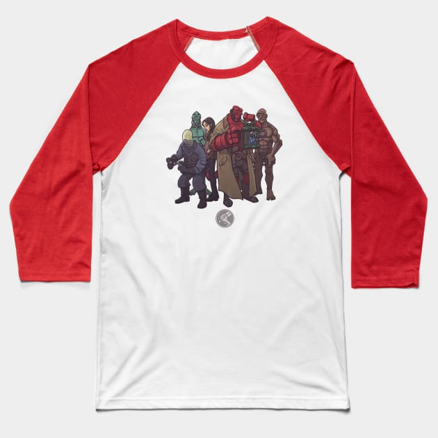 Hellboy & gang Baseball T-Shirt by DCMiller01